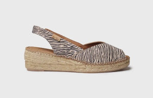 Beige Animal Print Espadrilles