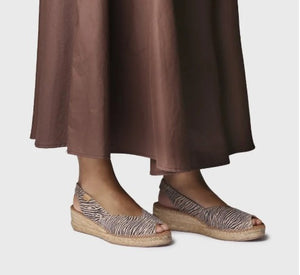 Beige Animal Print Espadrilles