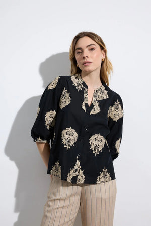 Black Bielsa Blouse