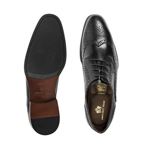Black Bielsa Brogue Shoes