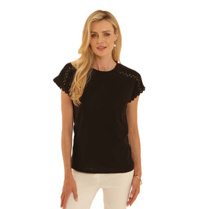 Black Ric Rac T-Shirt
