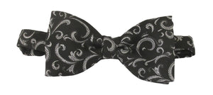 Grey Lurex Bow Tie