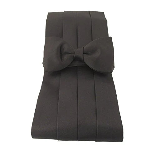 Black Cummerbund & Bow Tie