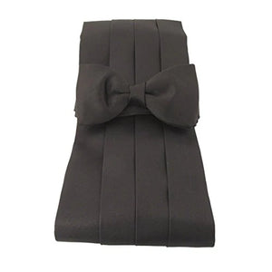 Black Cummerbund & Bow Tie
