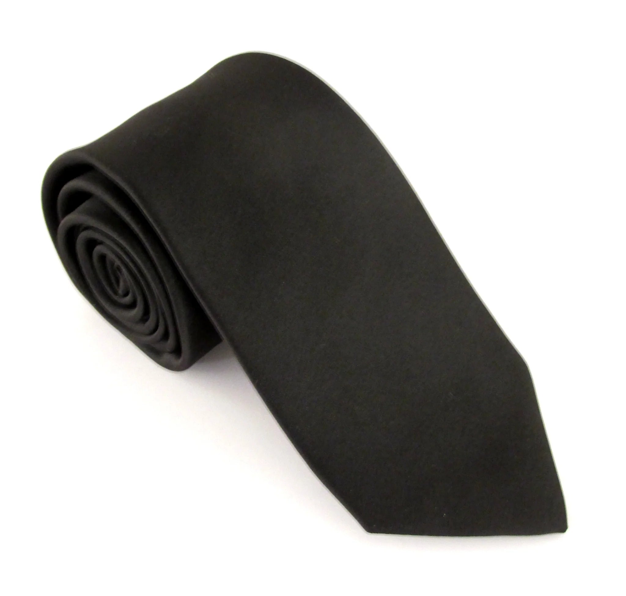 Black Satin Tie
