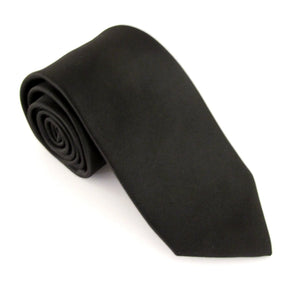 Black Satin Tie