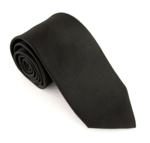 Black Satin Tie