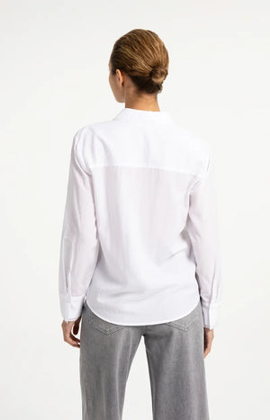 White Blouse Wtih Collar Detail