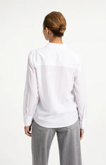 Load image into Gallery viewer, White Blouse Wtih Collar Detail
