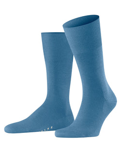 Falke Airport Wool Cotton Blend Socks Blue