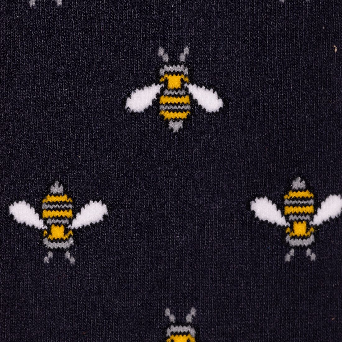 Swole Panda Bamboo Bumble Bee Socks Navy