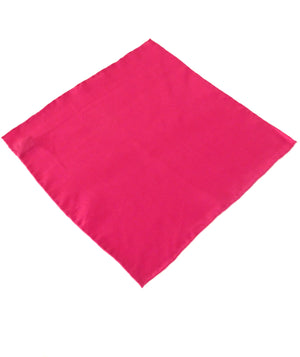Cerise Silk Pocket Square