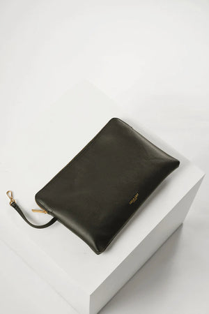 Black Cindy Tote with Laptop Pouch