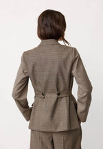 Load image into Gallery viewer, Brown Check Vyea Blazer
