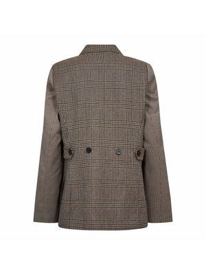 Brown Check Vyea Blazer
