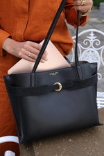 Load image into Gallery viewer, Black Connie Laptop Tote
