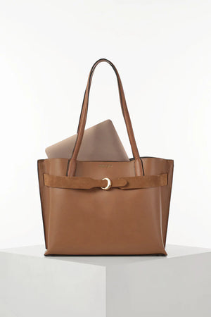 Tan Connie Laptop Tote