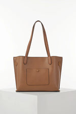 Load image into Gallery viewer, Tan Connie Laptop Tote
