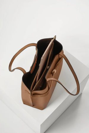 Tan Connie Laptop Tote