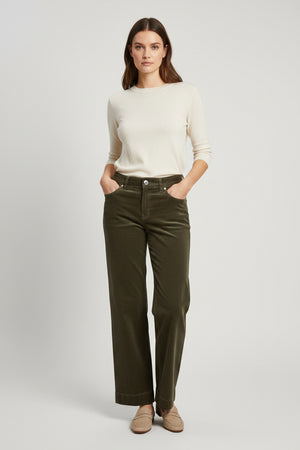 Green Jenny Corduroy Trousers