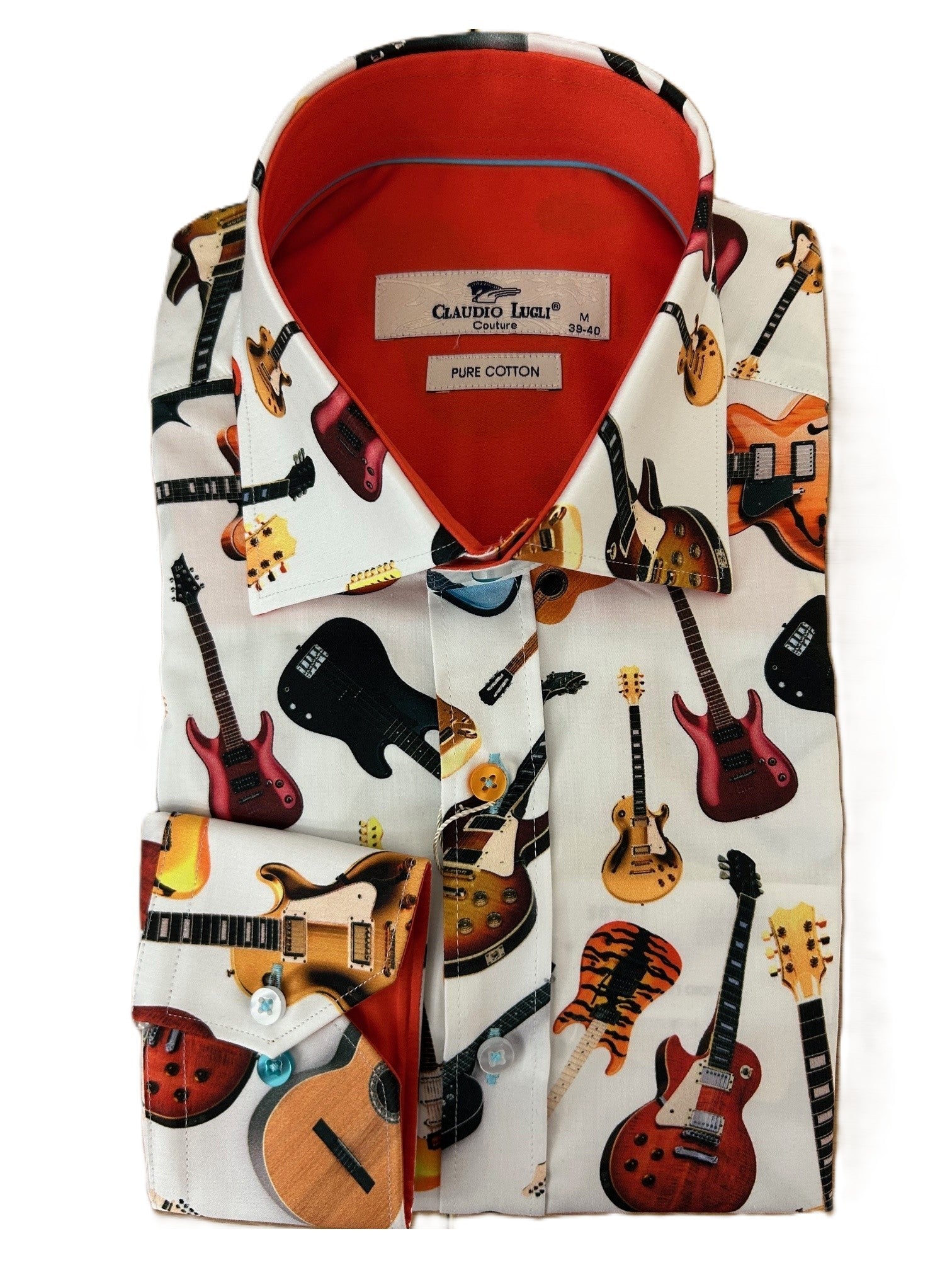 White Guitar Shirt