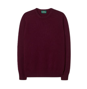 Bordeaux Lambswool Crew Neck
