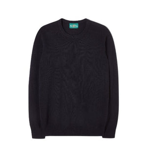 Navy Lambswool Crew Neck