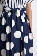 Load image into Gallery viewer, Navy Daroca Dress
