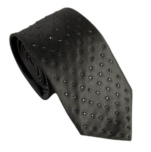 Black Diamante Tie