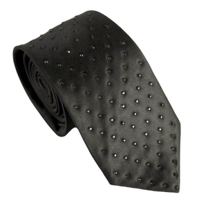 Black Diamante Tie