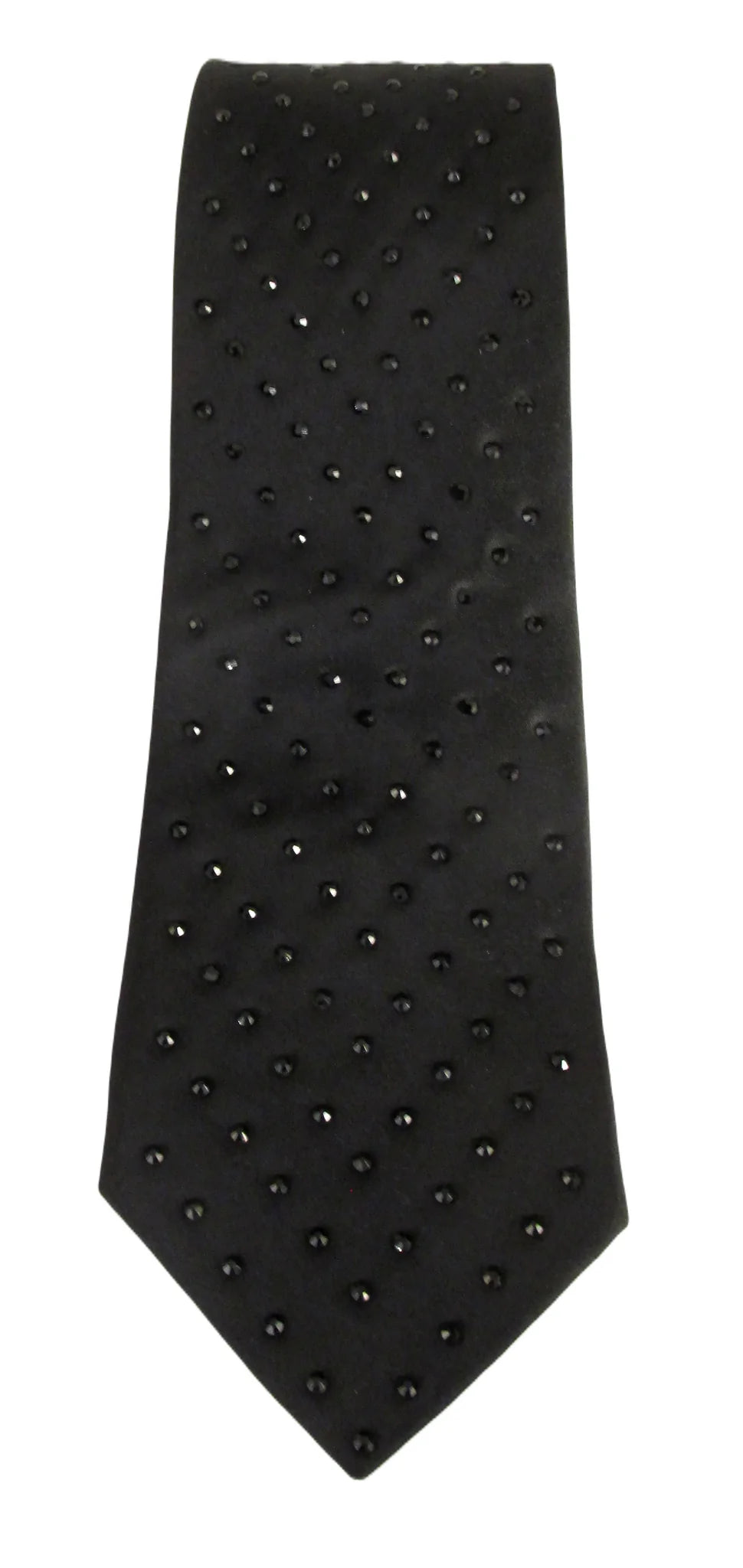 Black Diamante Tie