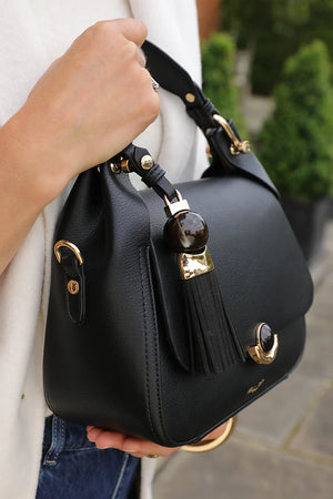 Black Diana Top Handle Crossbody