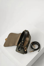 Load image into Gallery viewer, Black Diana Top Handle Crossbody
