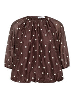 Load image into Gallery viewer, Brown Balloon Dita Blouse
