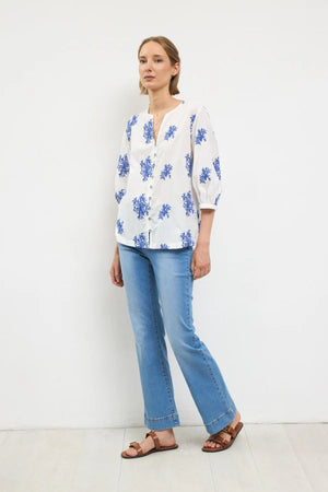Blue Espinela Blouse