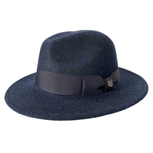 Blue Wool Felt Fedora