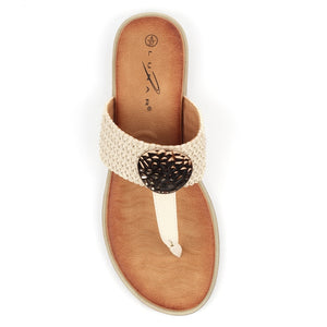 White Fiona Sandal