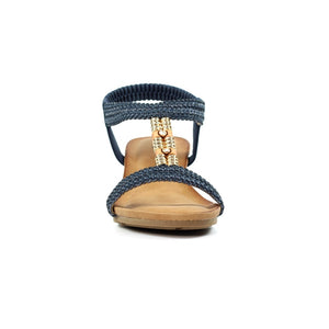 Navy Florence Sandal