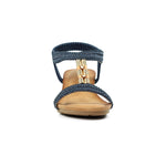 Load image into Gallery viewer, Navy Florence Sandal
