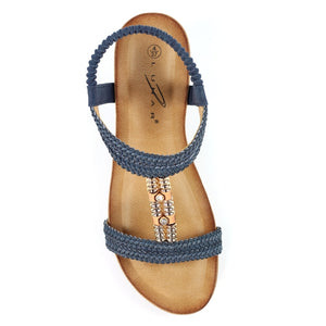 Navy Florence Sandal