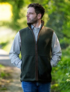 Green Fleece Gilet