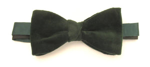 Forest Velvet Bow Tie