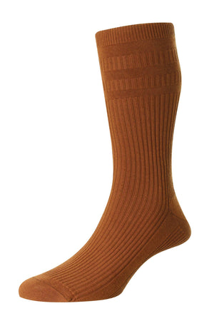 Chestnut Cotton SoftTop Socks