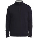 Load image into Gallery viewer, Holebrook Sweden Stellan Extrafine Wool Half Zip Sweater Navy
