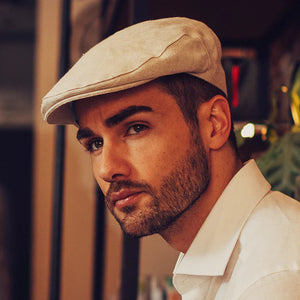 Natural Irish Linen Cap