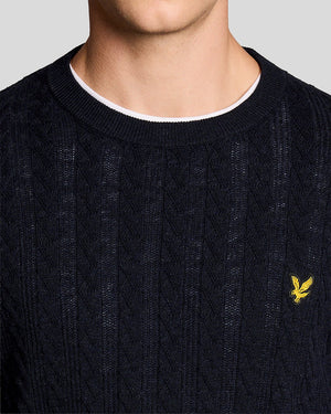 Navy Crew Neck Jumper
