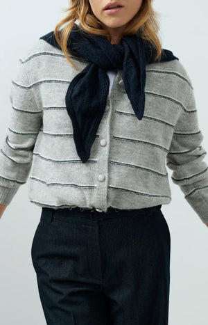 Navy Triangle Scarf