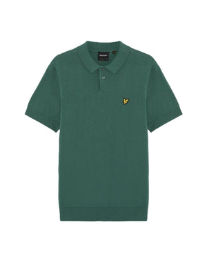 Green Knitted Polo Shirt