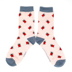 Load image into Gallery viewer, Pink Ladybird Socks
