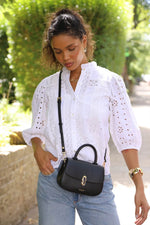 Load image into Gallery viewer, Black Delia Mini Crossbody
